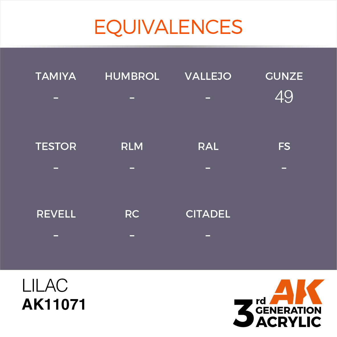 Lilac 3G Acrylic Paint 17ml Bottle